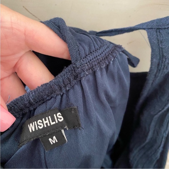 Vici Navy Blue Jumpsuit - Picture 3 of 4